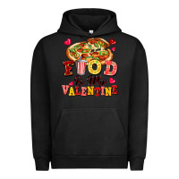 Pigment Black food is my valentine Urban Hoodie - FaDigitalArtStudio