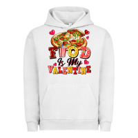 Pigment Lunar Rock food is my valentine Urban Hoodie - FaDigitalArtStudio