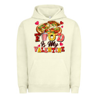 Pigment Pistachio food is my valentine Urban Hoodie - FaDigitalArtStudio