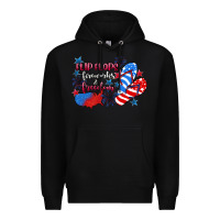 Black Flip flops fireworks & freedom 4th of july Premium Hoodie - CowGirlArtShop