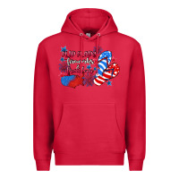 Cardinal Flip flops fireworks & freedom 4th of july Premium Hoodie - CowGirlArtShop
