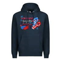 Navy Flip flops fireworks & freedom 4th of july Premium Hoodie - CowGirlArtShop