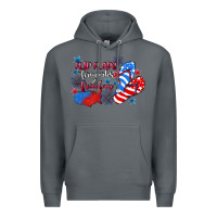Rock Flip flops fireworks & freedom 4th of july Premium Hoodie - CowGirlArtShop