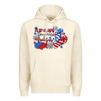 Sandshell Flip flops fireworks & freedom 4th of july Premium Hoodie - CowGirlArtShop