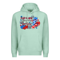 Seafoam Flip flops fireworks & freedom 4th of july Premium Hoodie - CowGirlArtShop