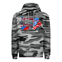 Slate Camo Flip flops fireworks & freedom 4th of july Premium Hoodie - CowGirlArtShop