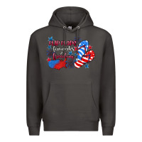 Smoke Flip flops fireworks & freedom 4th of july Premium Hoodie - CowGirlArtShop