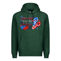Sports Green Flip flops fireworks & freedom 4th of july Premium Hoodie - CowGirlArtShop
