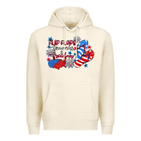 Tofu Flip flops fireworks & freedom 4th of july Premium Hoodie - CowGirlArtShop