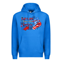 True Royal Flip flops fireworks & freedom 4th of july Premium Hoodie - CowGirlArtShop