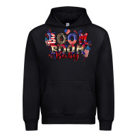 Black Boom boom baby 4th of july Urban Hoodie - CowGirlArtShop