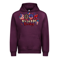 Mauve Wine Boom boom baby 4th of july Urban Hoodie - CowGirlArtShop