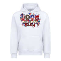 White Boom boom baby 4th of july Urban Hoodie - CowGirlArtShop
