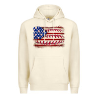 Sandshell Baseball American flag Premium Hoodie - Neo Western