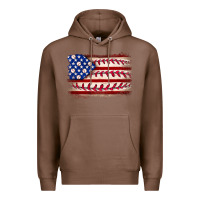 Chestnut Baseball American flag Premium Hoodie - Neo Western