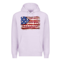Lilac Baseball American flag Premium Hoodie - Neo Western