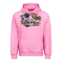 Fuchsia Pink hello summer Urban Hoodie - SublimationCraftShop
