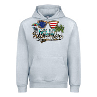 Heather Grey hello summer Urban Hoodie - SublimationCraftShop