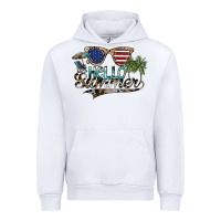 White hello summer Urban Hoodie - SublimationCraftShop