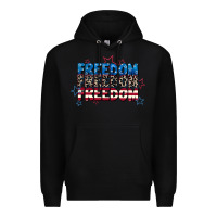 Black Freedom freedom freedom 4th of july Premium Hoodie - CowGirlArtShop