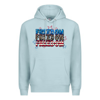 Blue Mist Freedom freedom freedom 4th of july Premium Hoodie - CowGirlArtShop