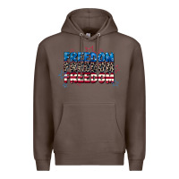 Coffee Freedom freedom freedom 4th of july Premium Hoodie - CowGirlArtShop