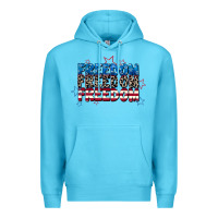 Ocean Blue Freedom freedom freedom 4th of july Premium Hoodie - CowGirlArtShop