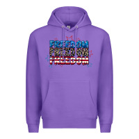 Purple Freedom freedom freedom 4th of july Premium Hoodie - CowGirlArtShop