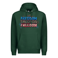 Sports Green Freedom freedom freedom 4th of july Premium Hoodie - CowGirlArtShop