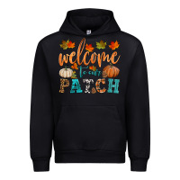 Black welcome to our patch Urban Hoodie - HRA Design Shop