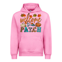 Fuchsia Pink welcome to our patch Urban Hoodie - HRA Design Shop