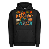 Pigment Black welcome to our patch Urban Hoodie - HRA Design Shop