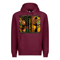 Burgundy juneteenth tumbler Premium Hoodie - HRA Design Shop