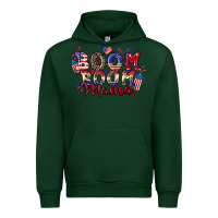 Forest Green Boom boom Mama 4th of july Urban Hoodie - CowGirlArtShop