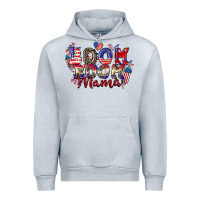 Heather Grey Boom boom Mama 4th of july Urban Hoodie - CowGirlArtShop