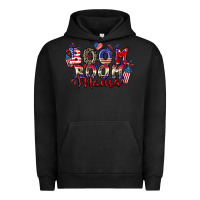 Pigment Black Boom boom Mama 4th of july Urban Hoodie - CowGirlArtShop