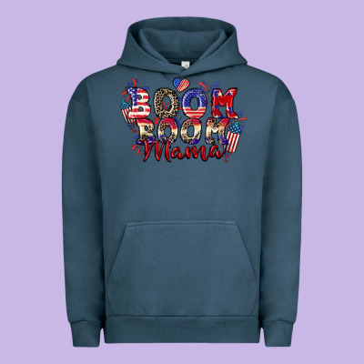 Boom Boom Mama 4th Of July Urban Hoodie Designed By Cowgirlartshop