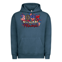 Pigment Midnight Navy Boom boom Mama 4th of july Urban Hoodie - CowGirlArtShop