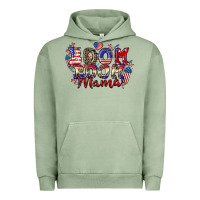 Pigment Oil Green Boom boom Mama 4th of july Urban Hoodie - CowGirlArtShop