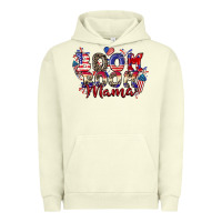 Pigment Pistachio Boom boom Mama 4th of july Urban Hoodie - CowGirlArtShop