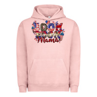 Pigment Salmon Boom boom Mama 4th of july Urban Hoodie - CowGirlArtShop