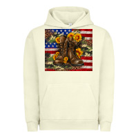 Pigment Pistachio Army USA lag leopard camouflage sunflower 20oz Urban Hoodie - Neo Western