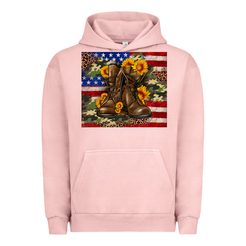 Army Usa Lag Leopard Camouflage Sunflower 20oz Urban Hoodie by Neo Western | Teevron