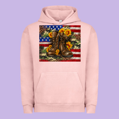 Army Usa Lag Leopard Camouflage Sunflower 20oz Urban Hoodie Designed By Neo Western