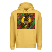 Antique Gold juneteenth afro bun mama tumbler Premium Hoodie - HRA Design Shop