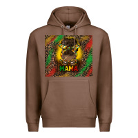 Chestnut juneteenth afro bun mama tumbler Premium Hoodie - HRA Design Shop