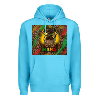 Ocean Blue juneteenth afro bun mama tumbler Premium Hoodie - HRA Design Shop