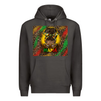 Smoke juneteenth afro bun mama tumbler Premium Hoodie - HRA Design Shop