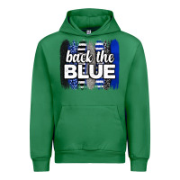 Emerald Back the blue brushstrokes Urban Hoodie - Neo Western