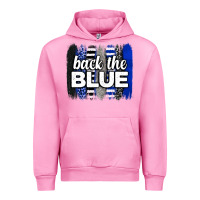 Fuchsia Pink Back the blue brushstrokes Urban Hoodie - Neo Western